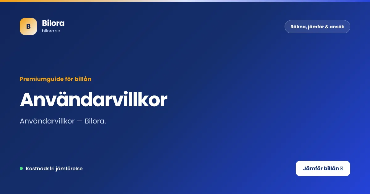 Användarvillkor