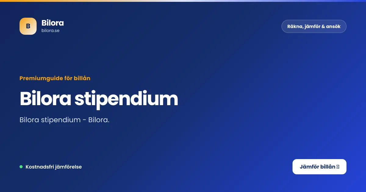 Bilora stipendium